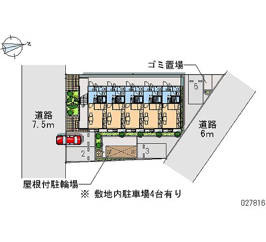 ★手数料０円★坂戸市伊豆の山町　月極駐車場（LP）